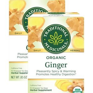 Traditional Medicinals Organic Ginger Herbal Tea – 16 Tea Bags